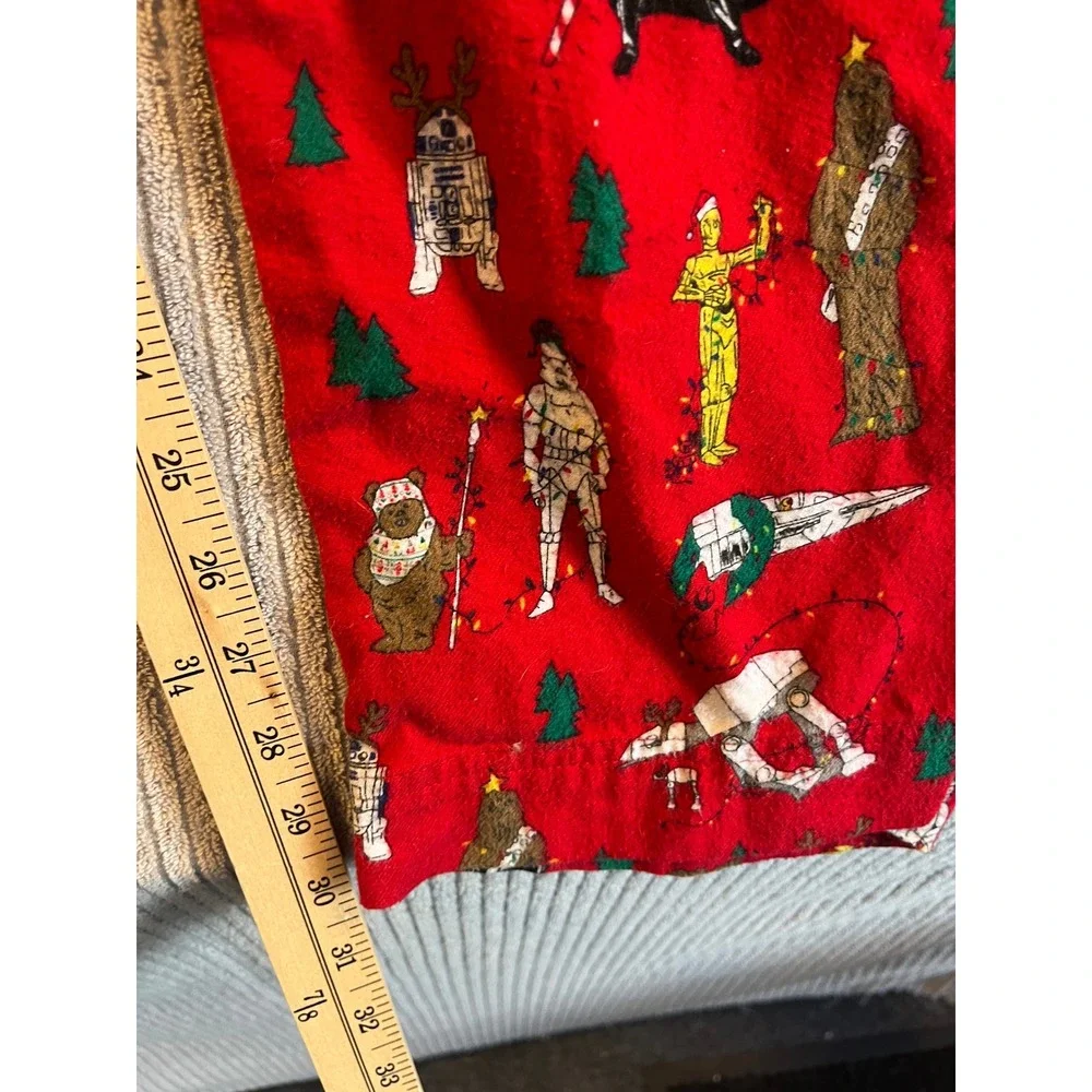 Hanna Andersson Star Wars Christmas Flannel Pajama Pants Adult XXL Red Lounge